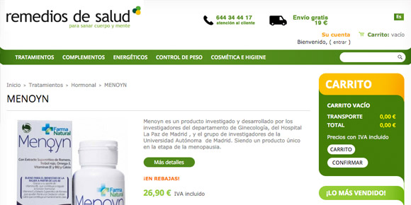 E-commerce para Remedios de Salud