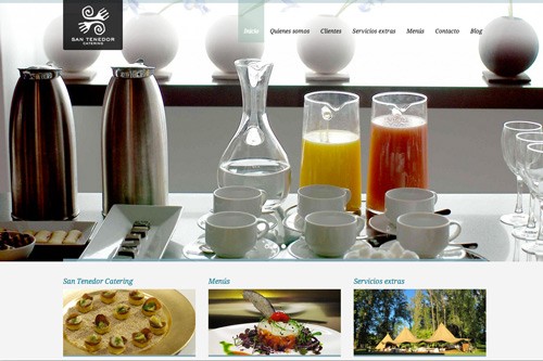 Página web de San Tenedor Catering